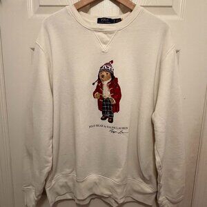 Polo Bear Sweatshirt - XL NOTE:  Fits Smaller... see pics with measurements